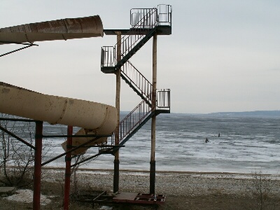 Вид пляжа г.Тольятти, янв.2006. 
Горки уже срезаны - ждём масштабной застройки